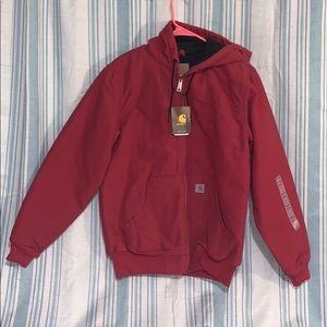 Cathartic sandstone quilted flannel active jacket